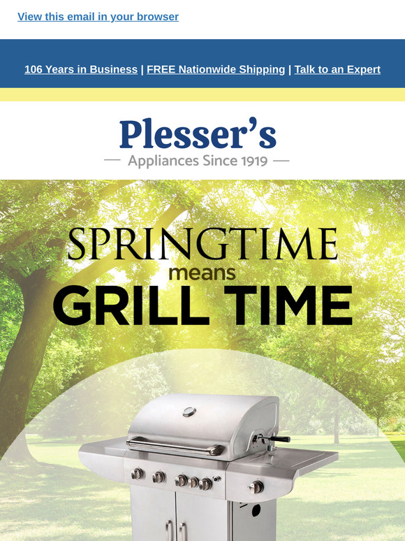 April Savings: Springtime Means Grill Time.