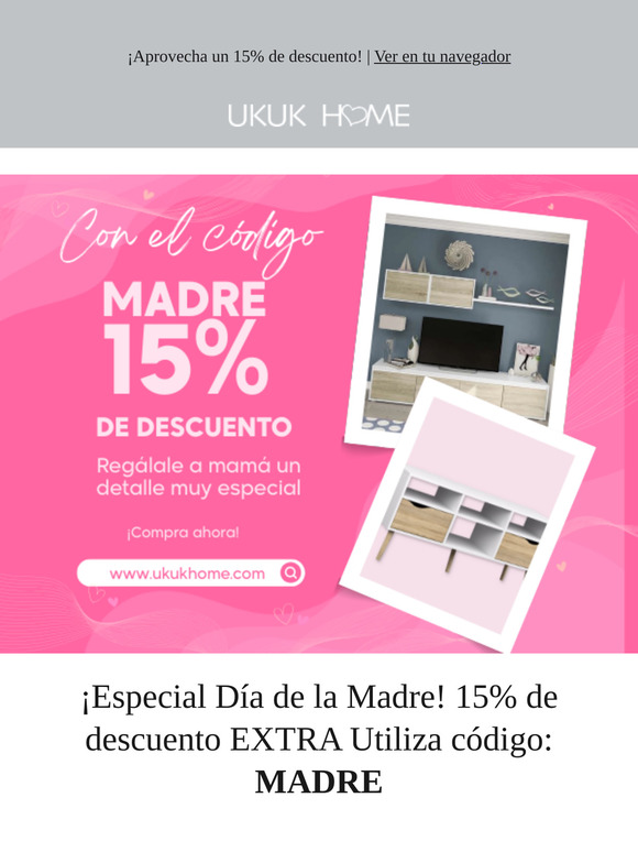 Descuentos para mamá: ¡Solo con el código MADRE!