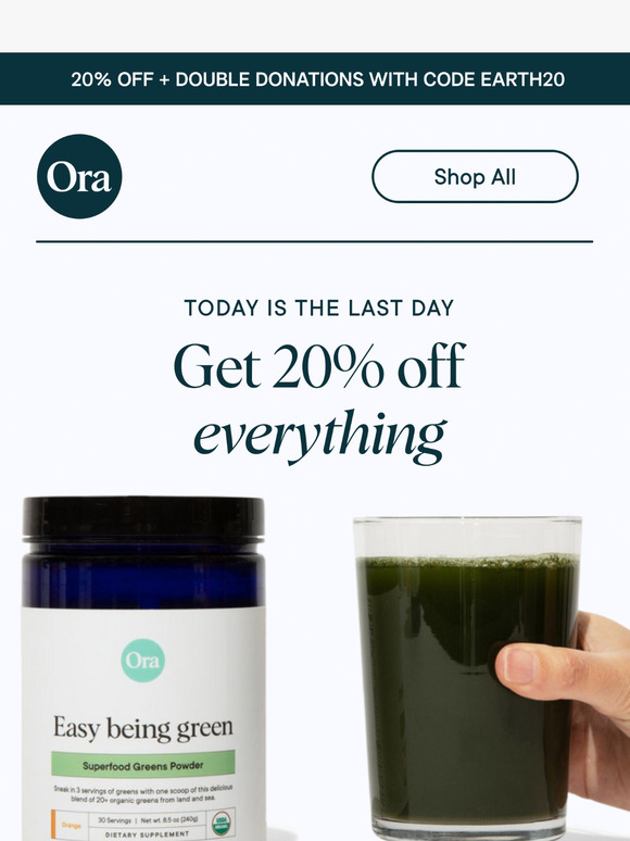 LAST CALL: 20% off everything