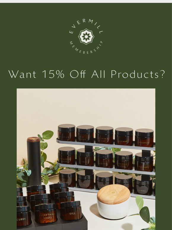 Unlock 15% off every order 🎉