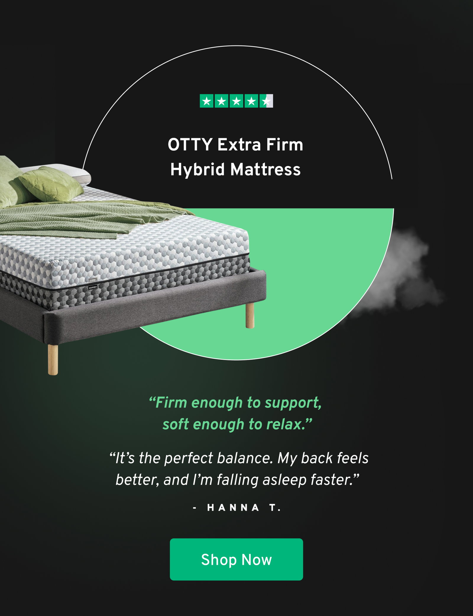 OTTY Extra Firm Hybrid Mattress