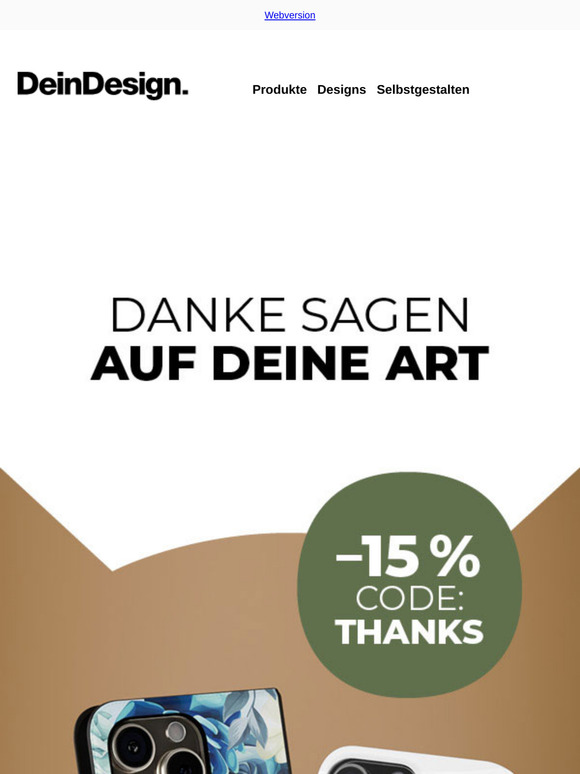 Mach Deine Handyhülle besonders – und spare 15 %! 😍