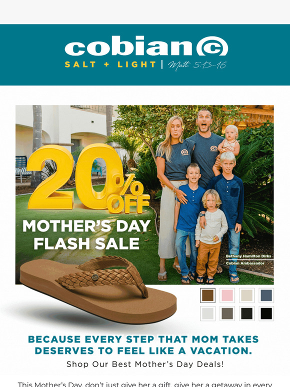 20% OFF MOTHER'S DAY SALE! 💕 🌸 🙌