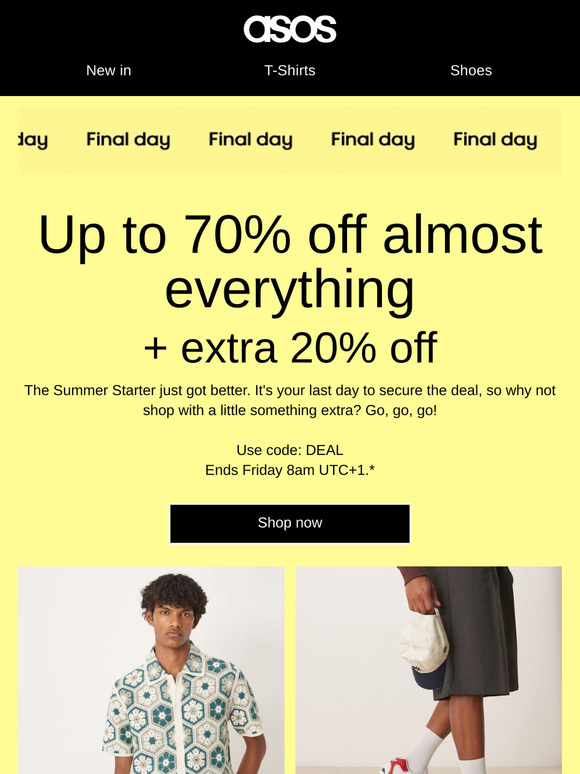 The Summer Starter: up to 70% off almost everything
