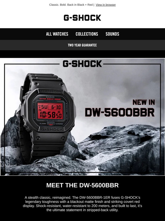 The New DW-5600BBR - Stealth Mode, Activated.