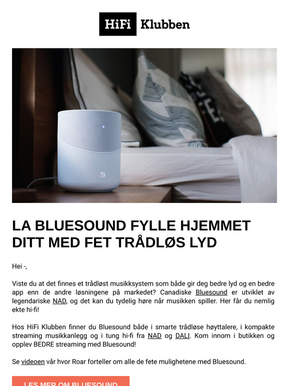 Bluesound – få ekte trådløs hi-fi i hele hjemmet ditt
