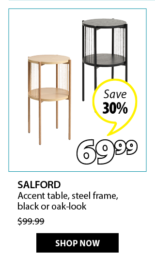 SALFORD Accent table | Save 30%