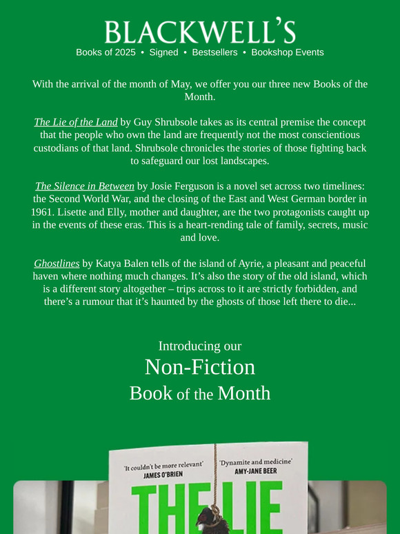 Ghosts, The Berlin Wall, and the Fight for the Countryside...