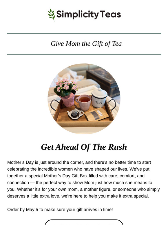 Last Week to Order before Mother’s Day!