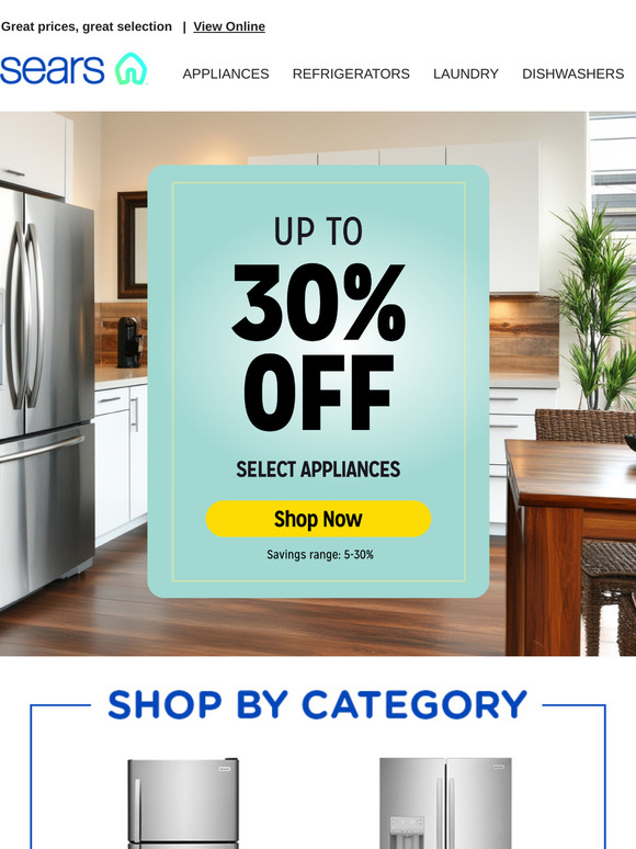 Revamp your home with fresh appliances and save up to 30%