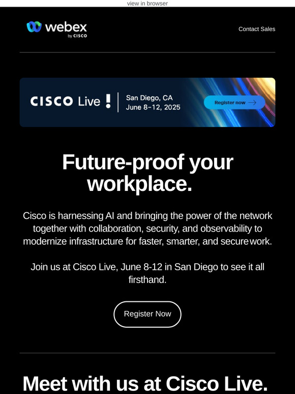 Join us at Cisco Live in San Diego