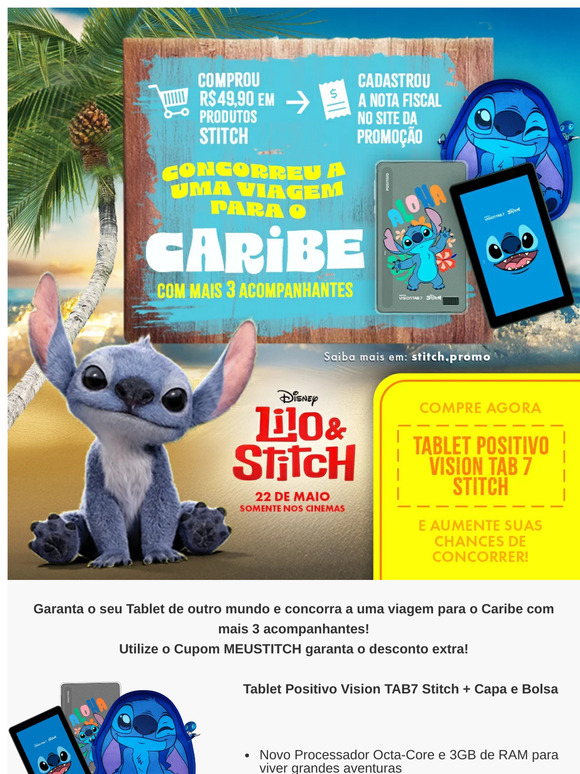 Garanta o seu Tablet Stitch!