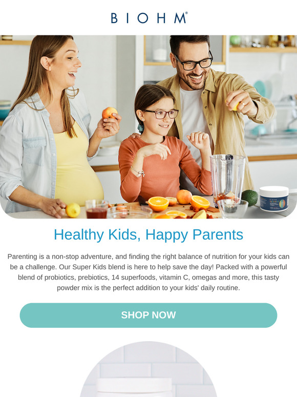 Healthy kids, happy parents