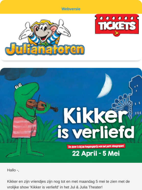 Nog 4 dagen: ‘Kikker is verliefd'