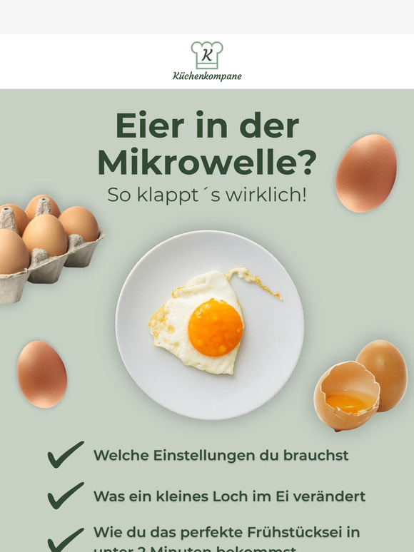 🥚Eier in der Mikrowelle? So klappt’s wirklich!