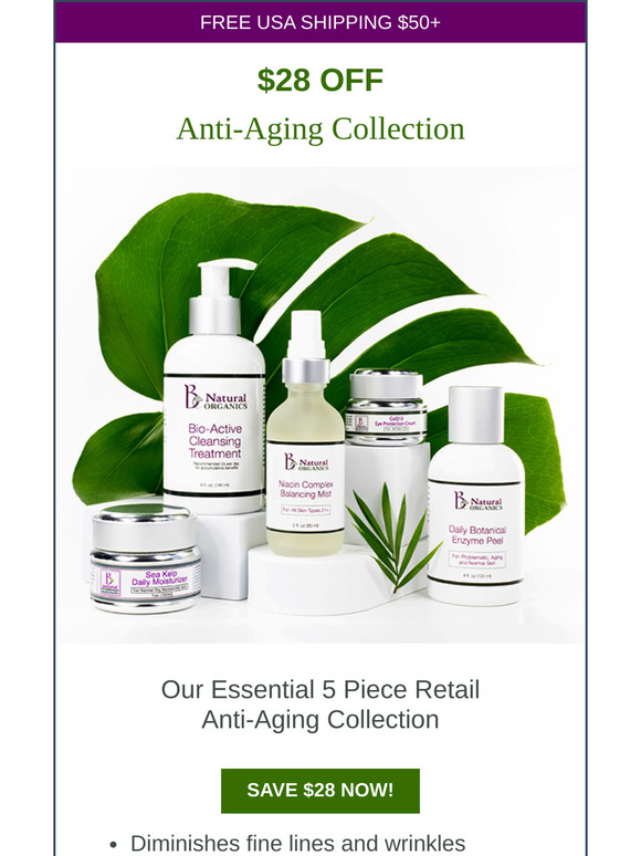 🌼 Smooth Away Fine Lines with 25% Off Our Anti-Aging Collection