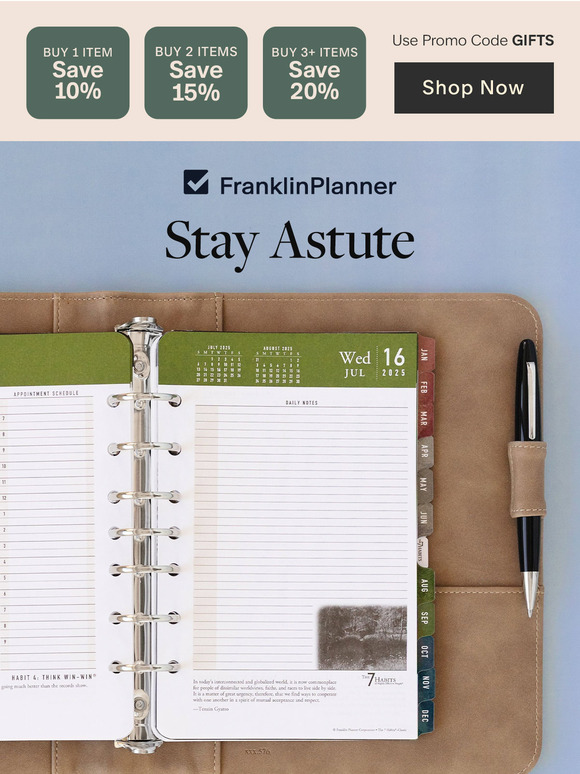 Buy More, Save More! Including July Planners.