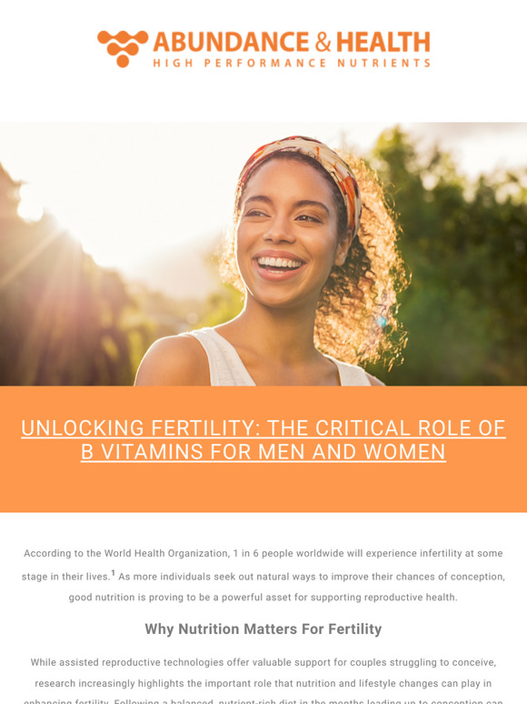 Unlocking Fertility: The Critical Role of B Vitamins for Men and Women...