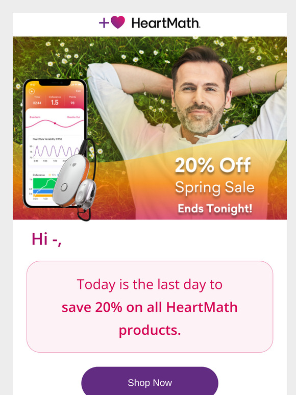 Ends Tonight — 20% Off