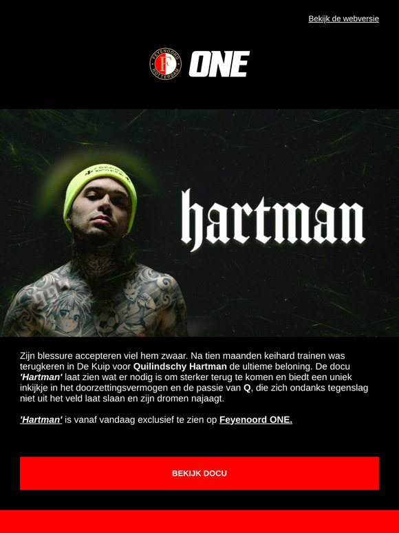 'Hartman', nu te zien op Feyenoord ONE