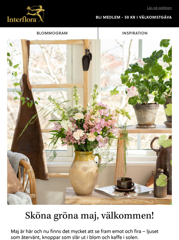 Sköna gröna maj blomstrar inne och ute 🌱