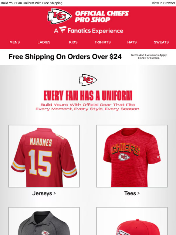 Chiefs Looks That Go All In