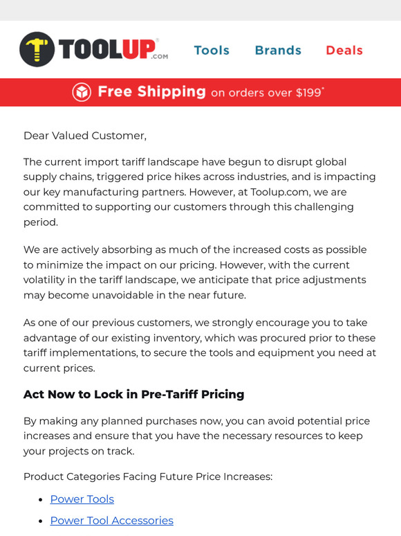 Important Tariff Announcement: What You Need to Know