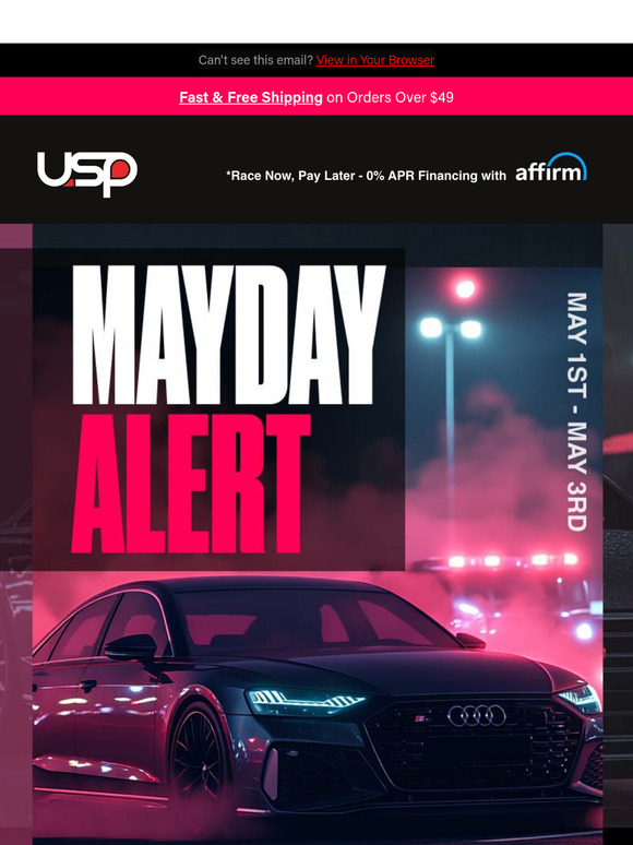 🚨 Mayday! Huge Savings Just Dropped at USP Motorsports!
