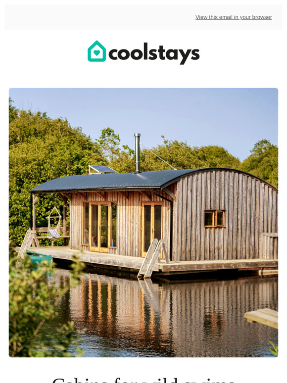 10 cabins for wild swimming 🏊