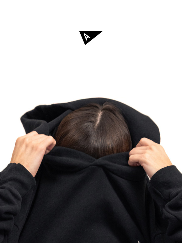 Built in the USA. Clean finish. Our Black Hoodie is back.