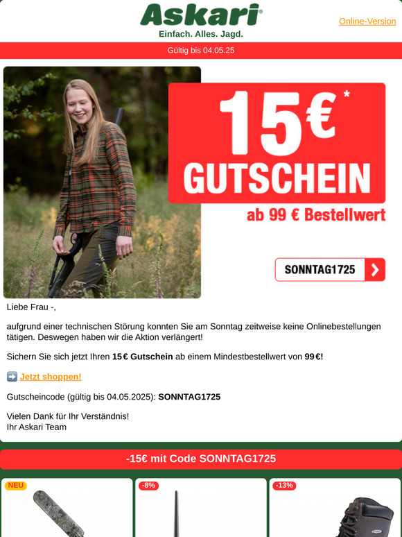 Bockstark! | 25% EXTRA sparen! ODER 15€ Gutschein