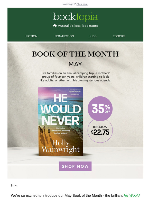 📚 Book of the Month: He Would Never by Holly Wainwright