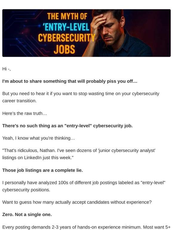 The myth of “entry-level” cybersecurity jobs