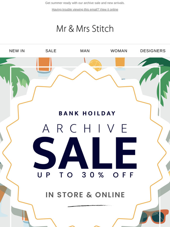 30% - Bank Holiday SALE