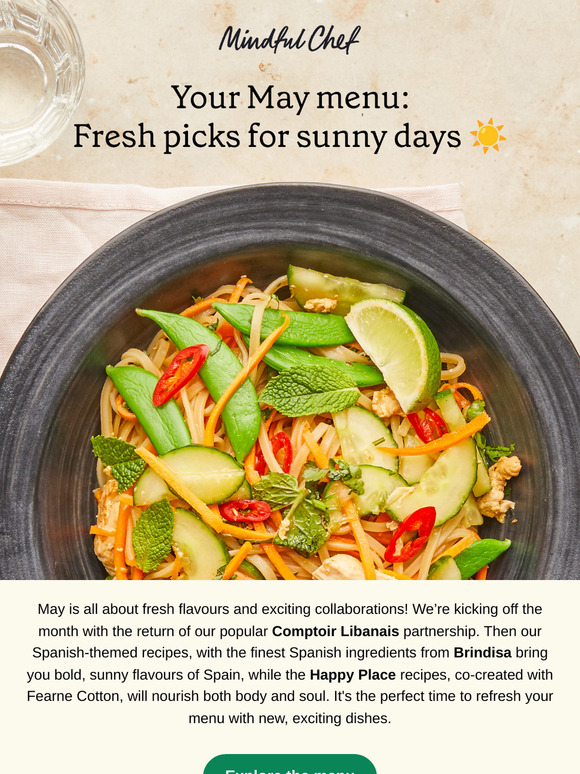 Your May menu is here! ☀️