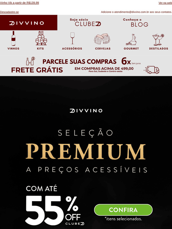 ﻿😱 Até 55% OFF na Seleção Premium!