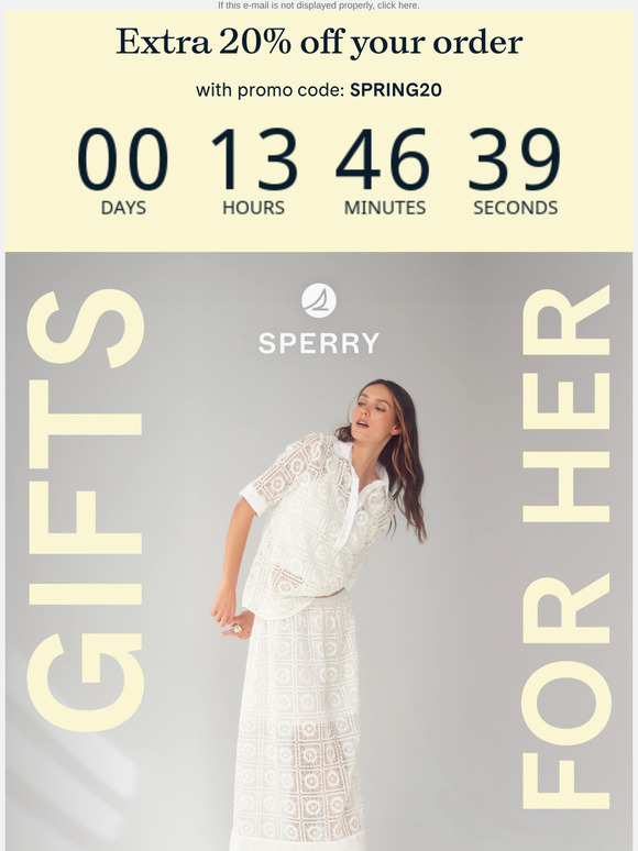 TODAY ONLY: Order mom's gift, get 20% off your order
