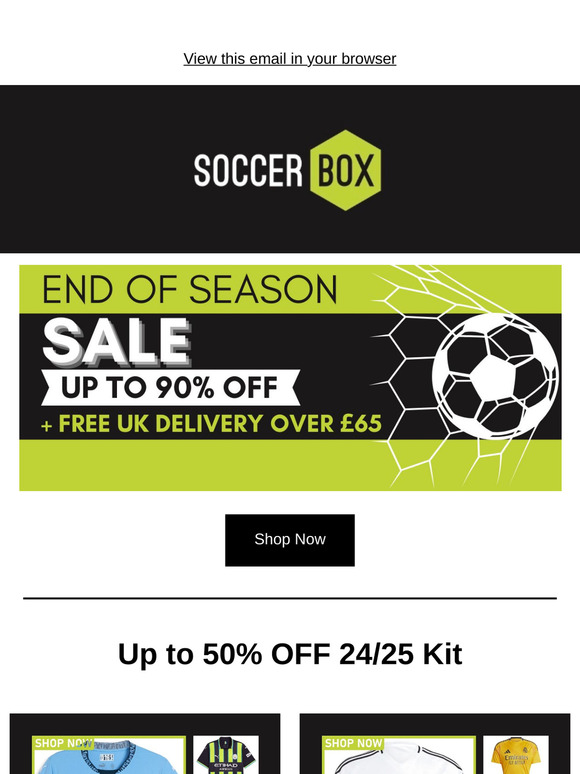 End Of Season ⚽️ Save £££'s