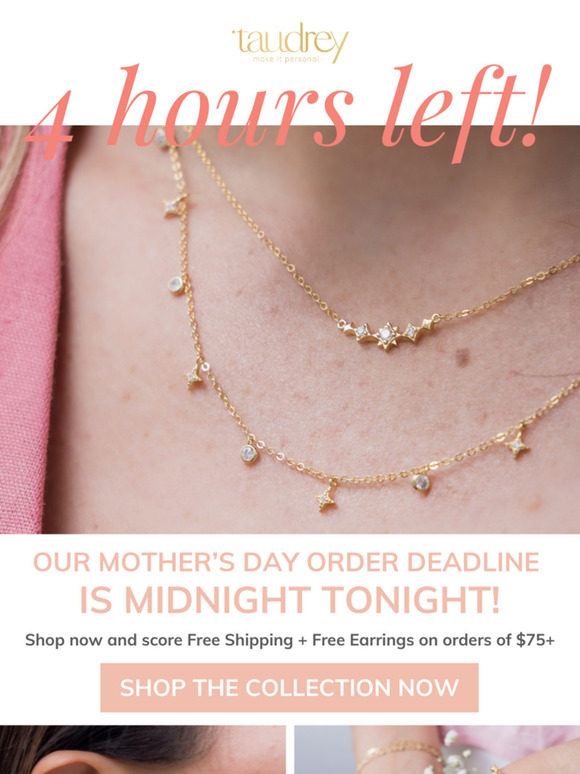 ⏰ Last Chance for Mother's Day Gifts!