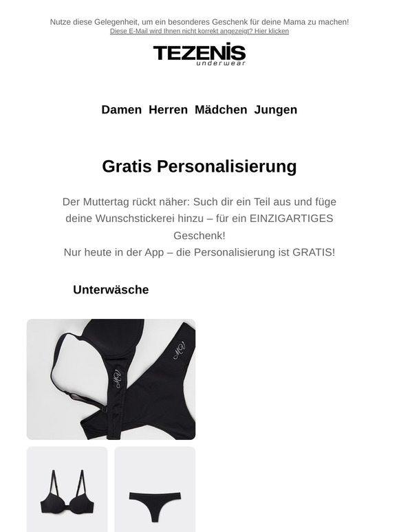 Heute nur in der APP: Gratis Personalisierung! 🪡📲