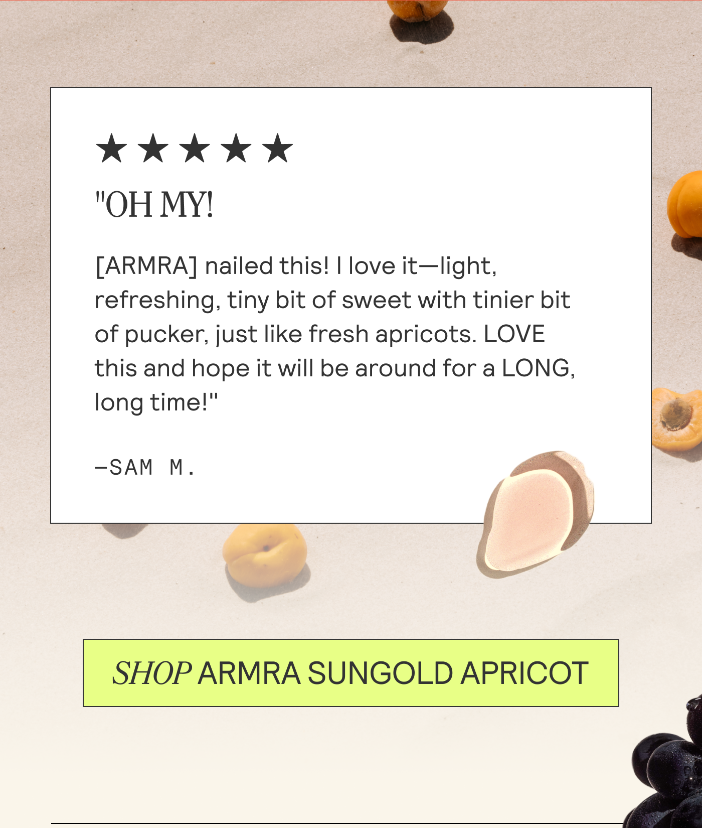 SHOP ARMRA SUNGOLD APRICOT
