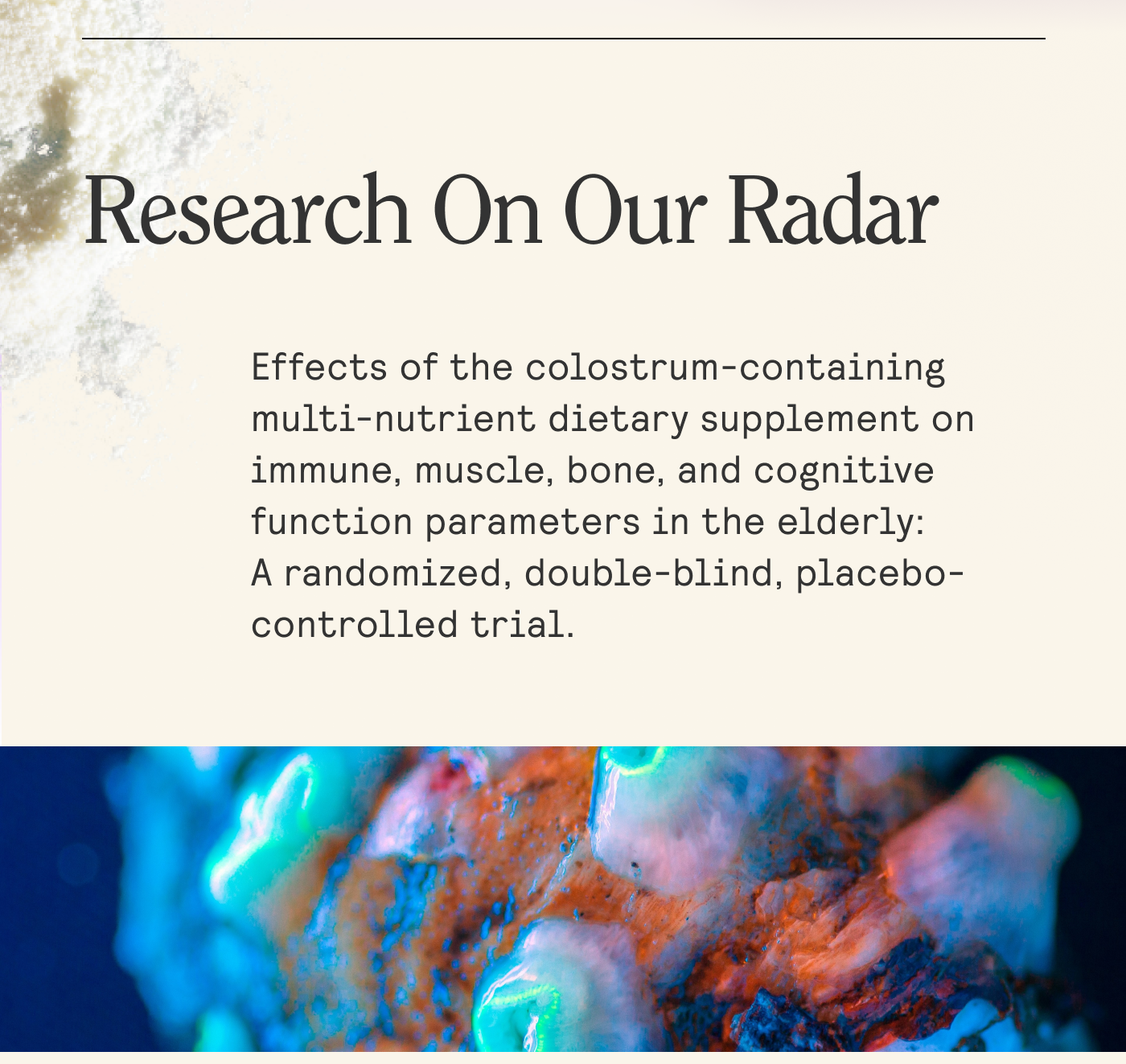 RESEARCH ON OUR RADAR