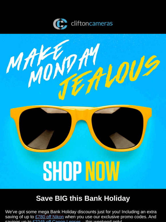 Super May Bank Holiday Savings ☀️