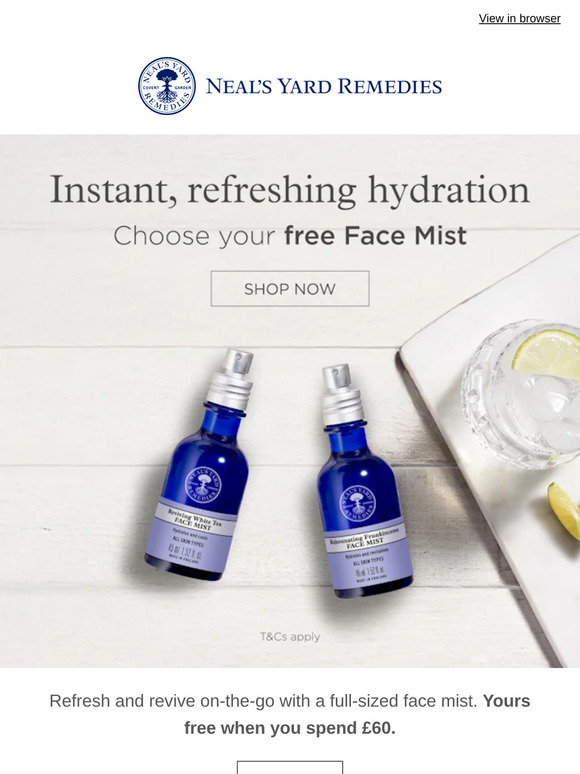 Which FREE Face Mist will you choose?