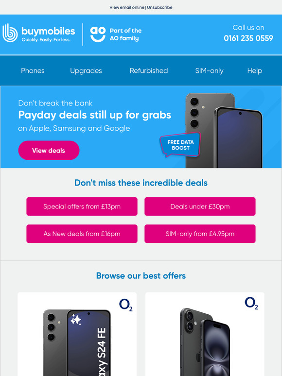 Did you miss our payday deals?