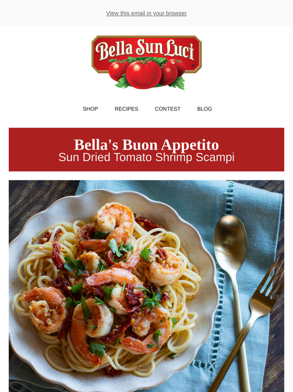 Sun Dried Tomato Shrimp Scampi