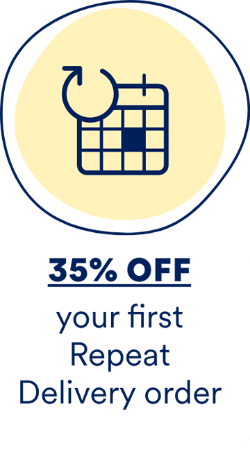 35% OFF your first Repeat Delivery order