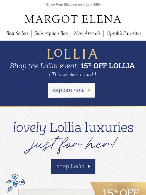 15% OFF all Lollia luxuries ✨