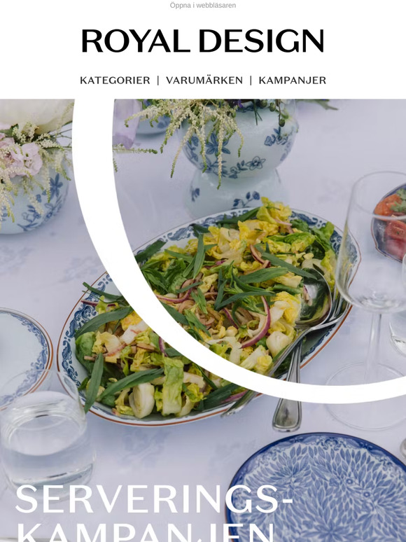 Upp till 40% rabatt – serveringskampanjen är igång!