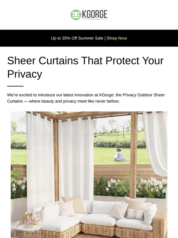 Finally — Sheer Curtains That Protect Your Privacy👏